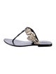 Bo'em Plage Leather T-Strap Sandals
