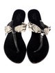 Bo'em Plage Leather T-Strap Sandals