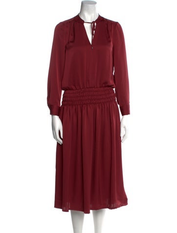 Brochu Walker Dresses V-Neck Midi Length Dress XS