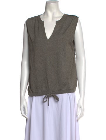 Brochu Walker Knitwear Plunge Neckline Sweater S