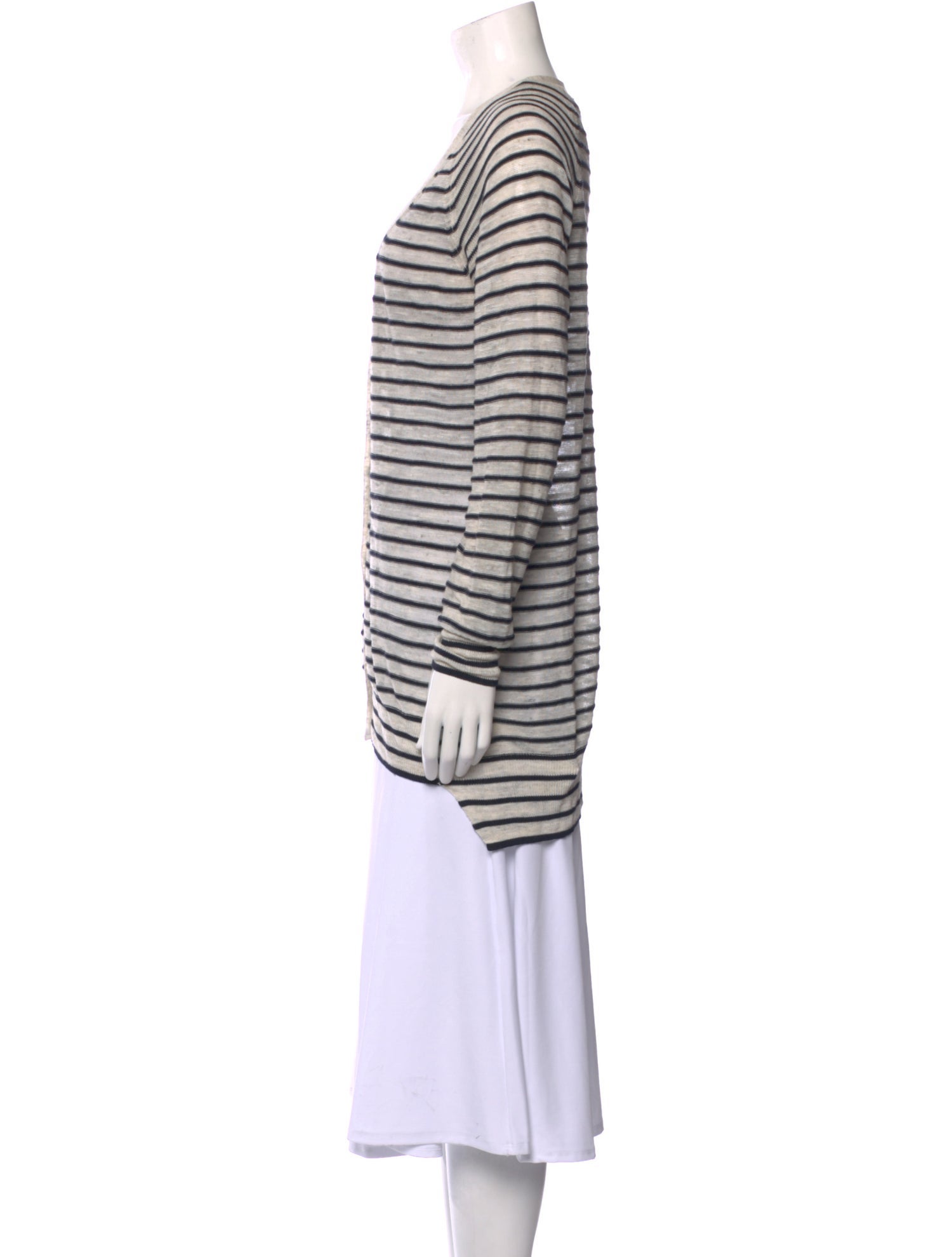 Brochu Walker Striped V-Neck Sweater