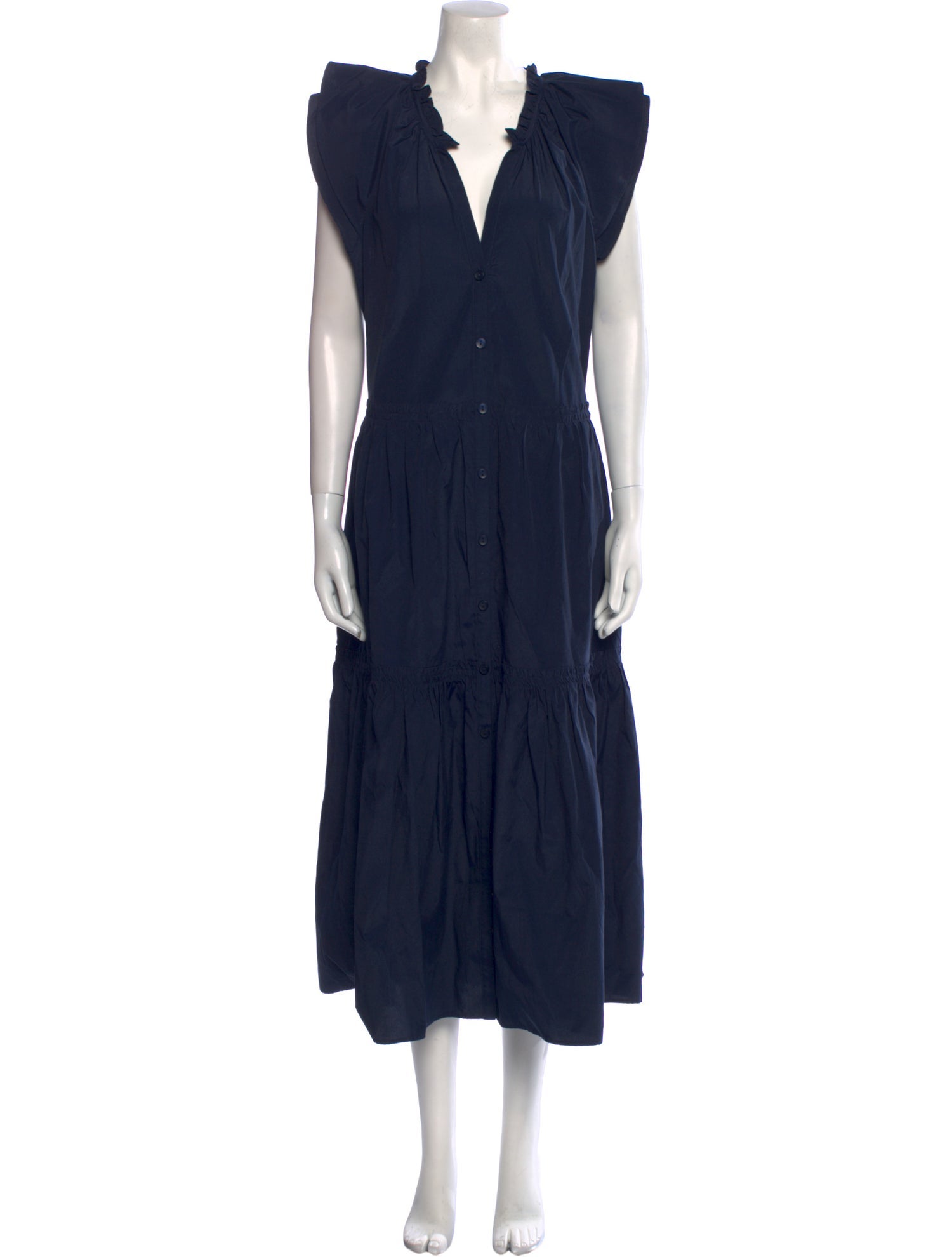 Brochu Walker V-Neck Long Dress