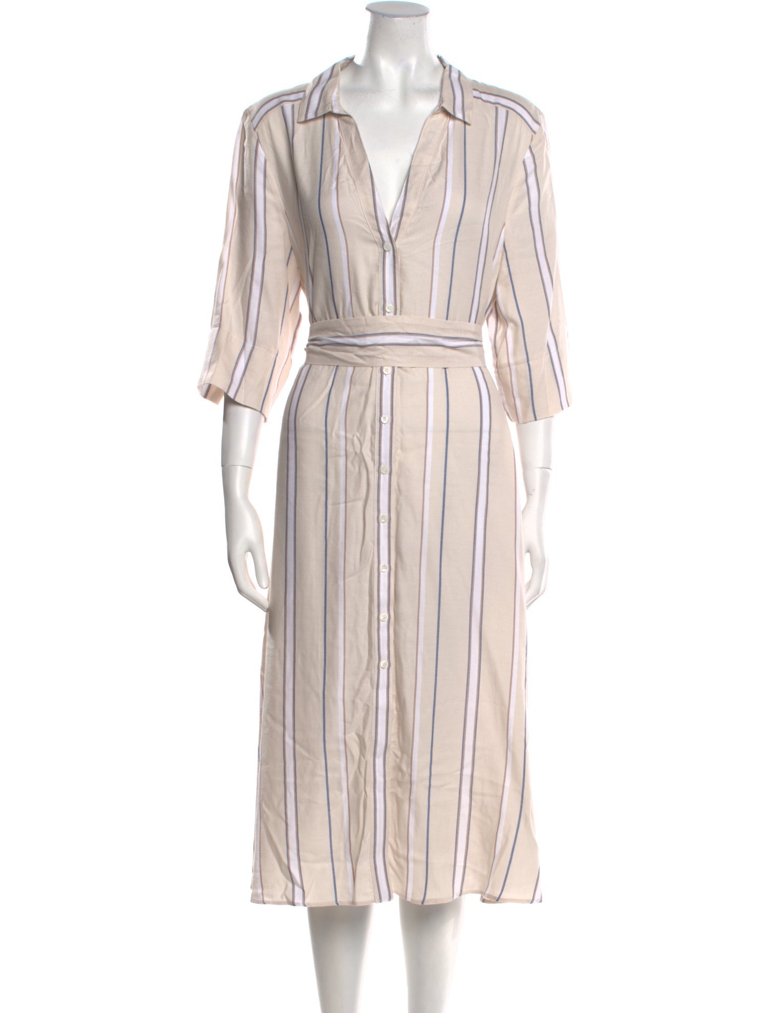 Brochu Walker V-Neck Midi Length Dress