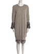 Brochu Walker Wool Knee-Length Dress