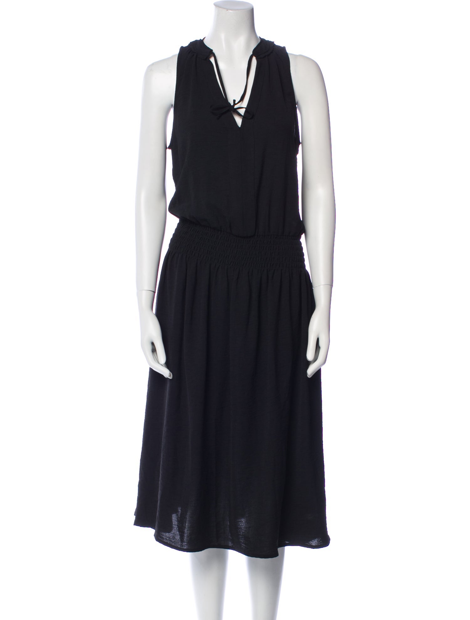 Brochu Walker V-Neck Midi Length Dress