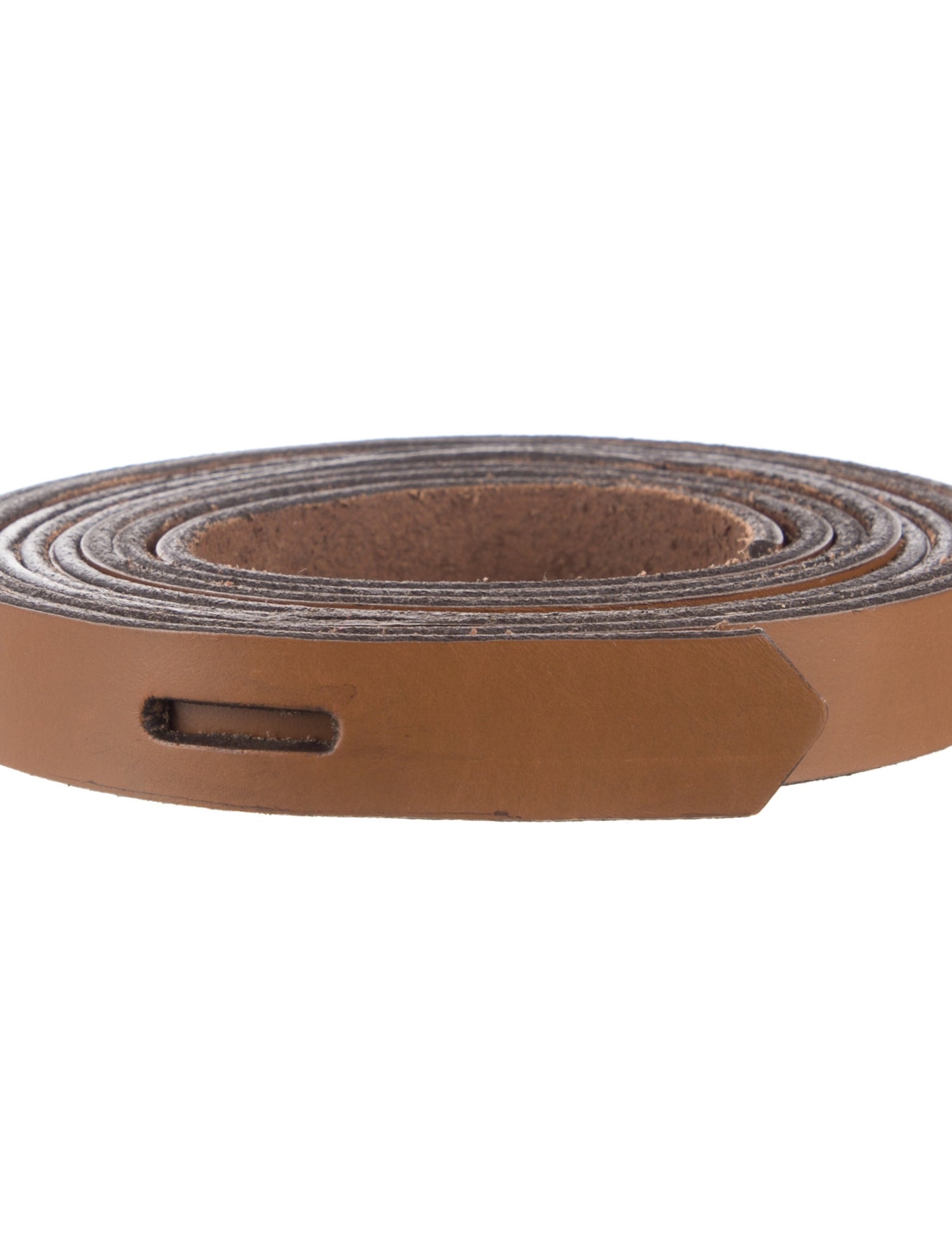 Brochu Walker Skinny Leather Belt