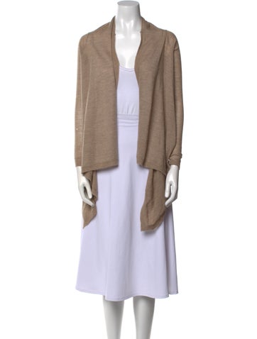 Brochu Walker Knitwear Cashmere Open Front Sweater Petite