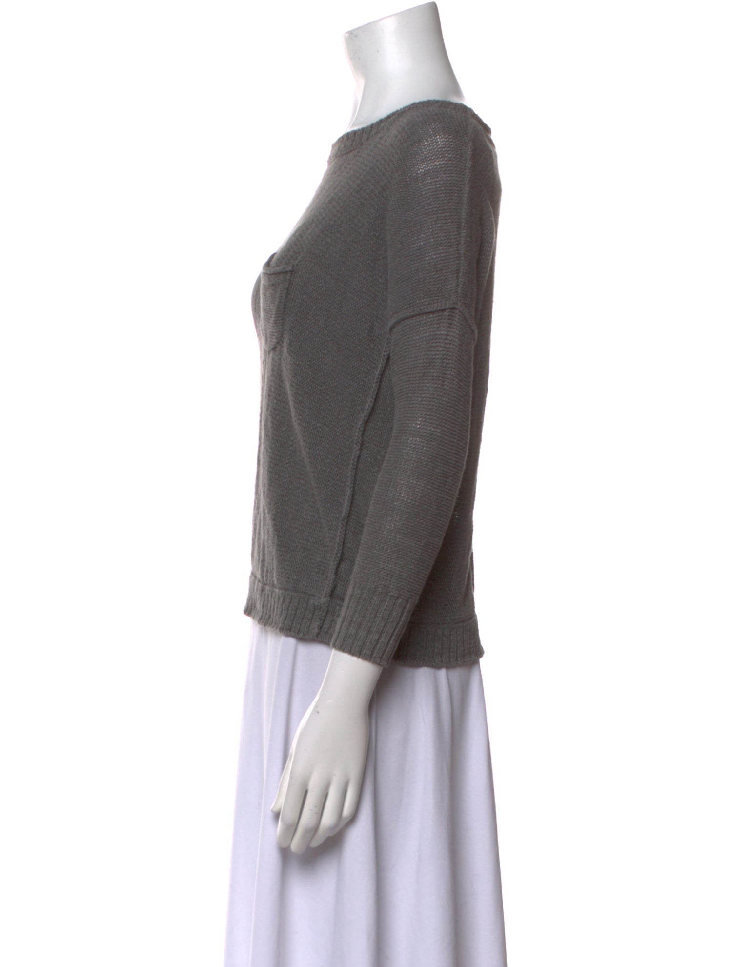 Brochu Walker Linen Bateau Neckline Sweater