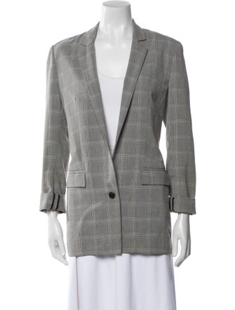 Brochu Walker Plaid Print Blazer