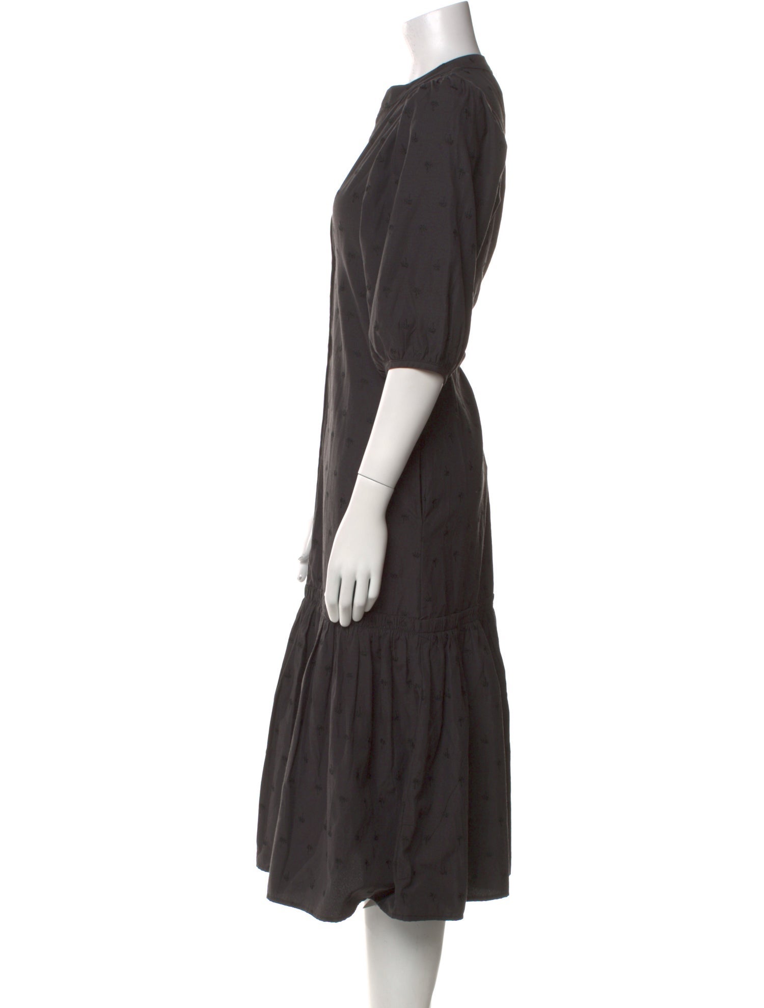 Brochu Walker V-Neck Midi Length Dress