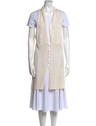 Brochu Walker Linen Open Front Sweater