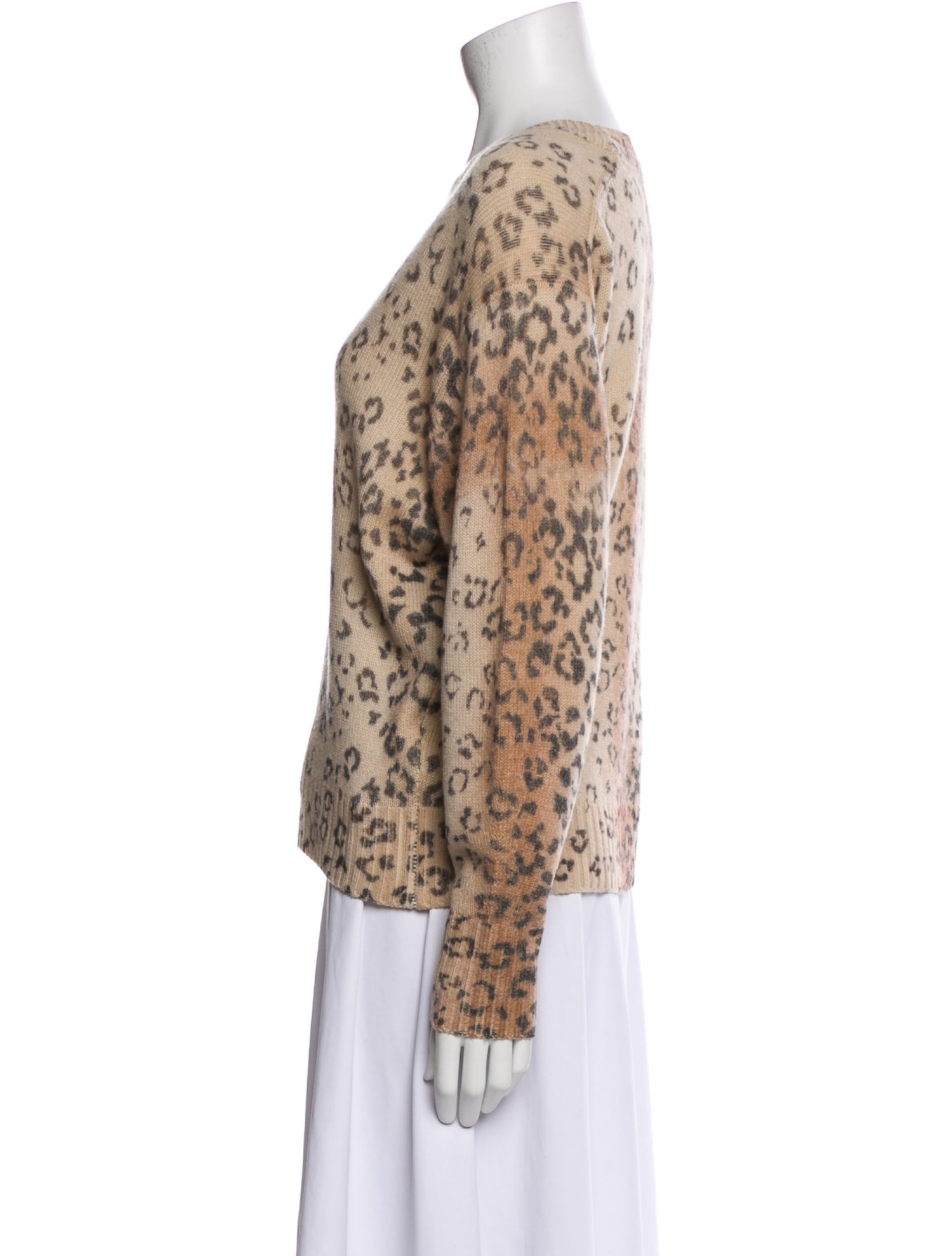 Brochu Walker Wool Animal Print Sweater