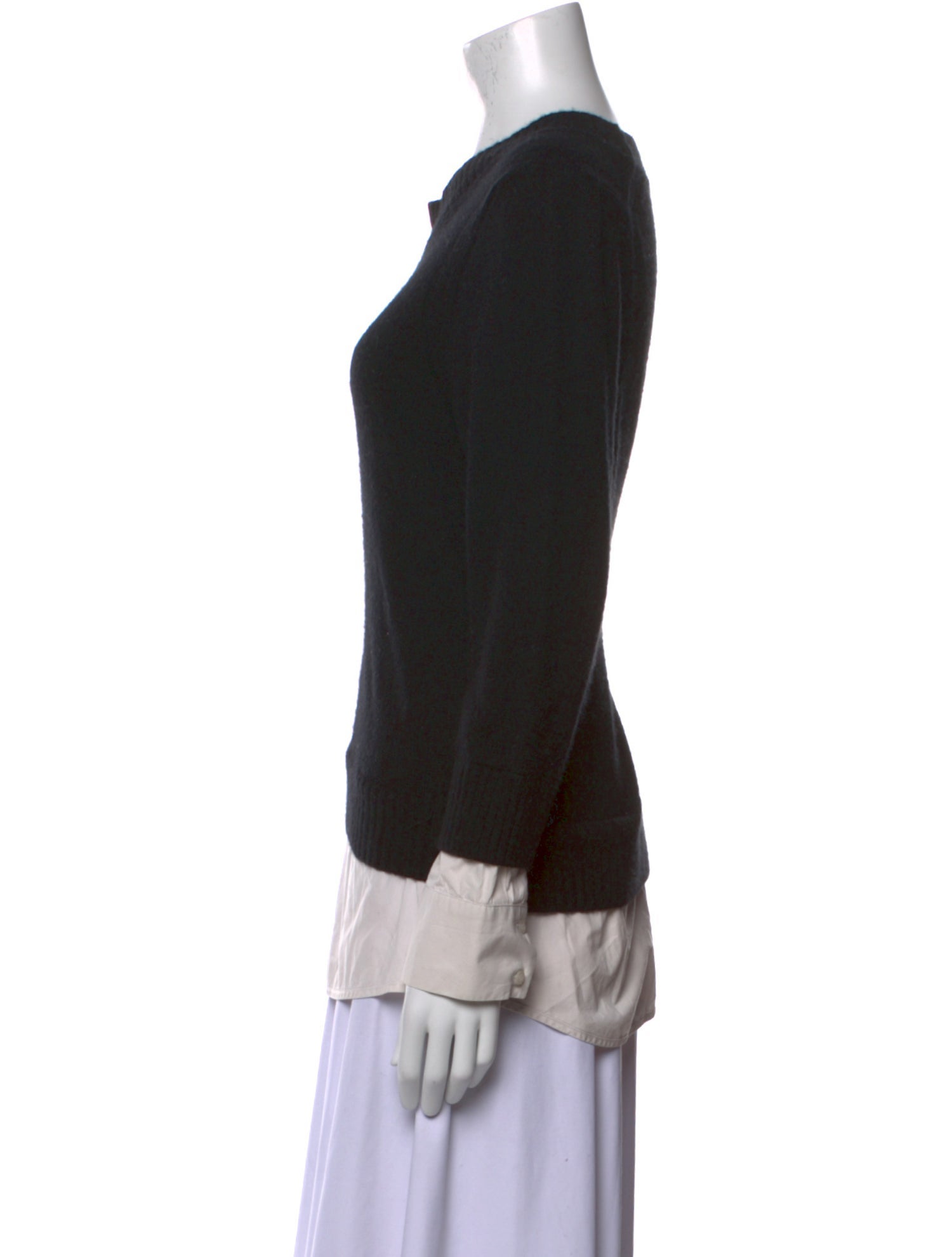 Brochu Walker Wool Colorblock Pattern Sweater