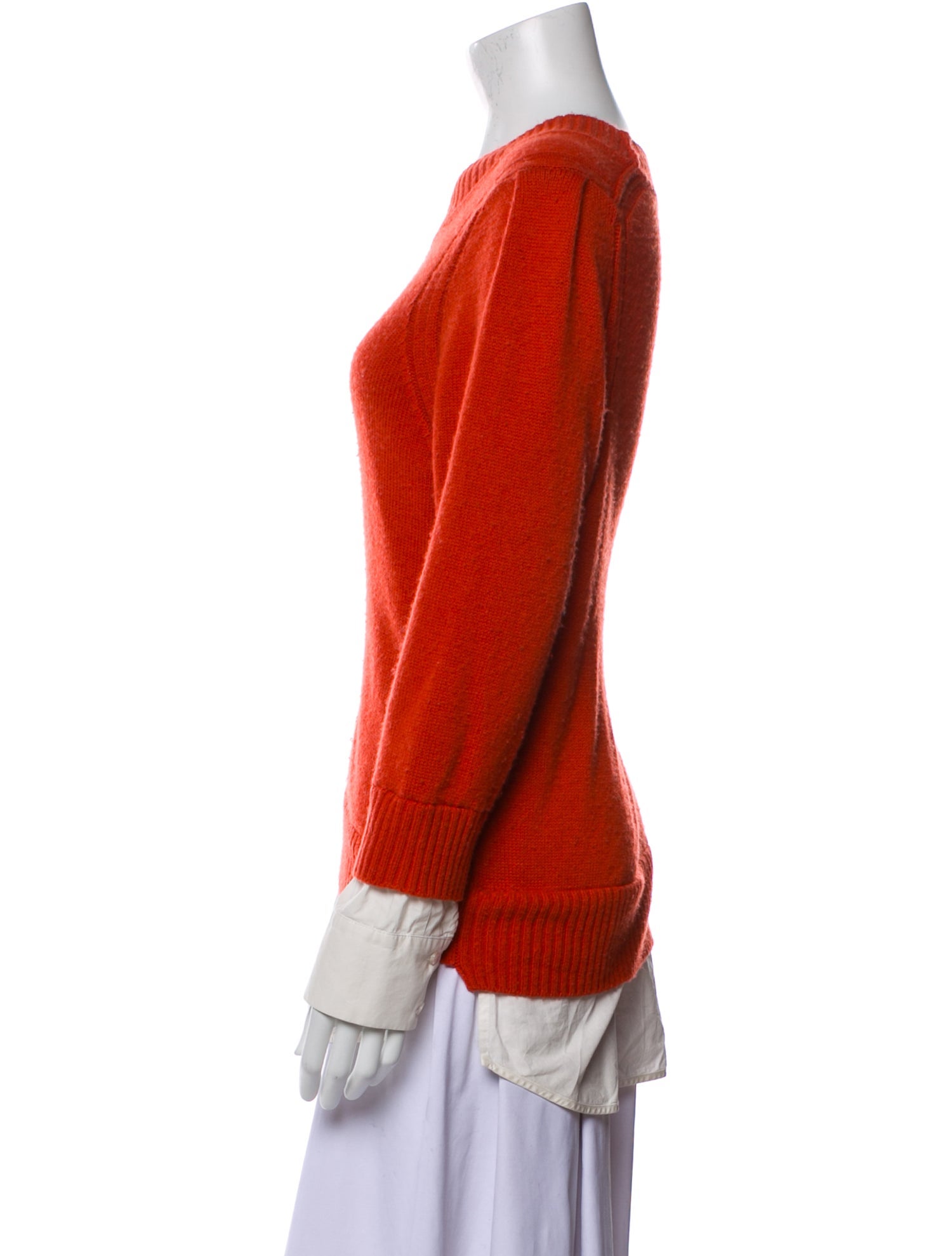 Brochu Walker Wool Colorblock Pattern Sweater