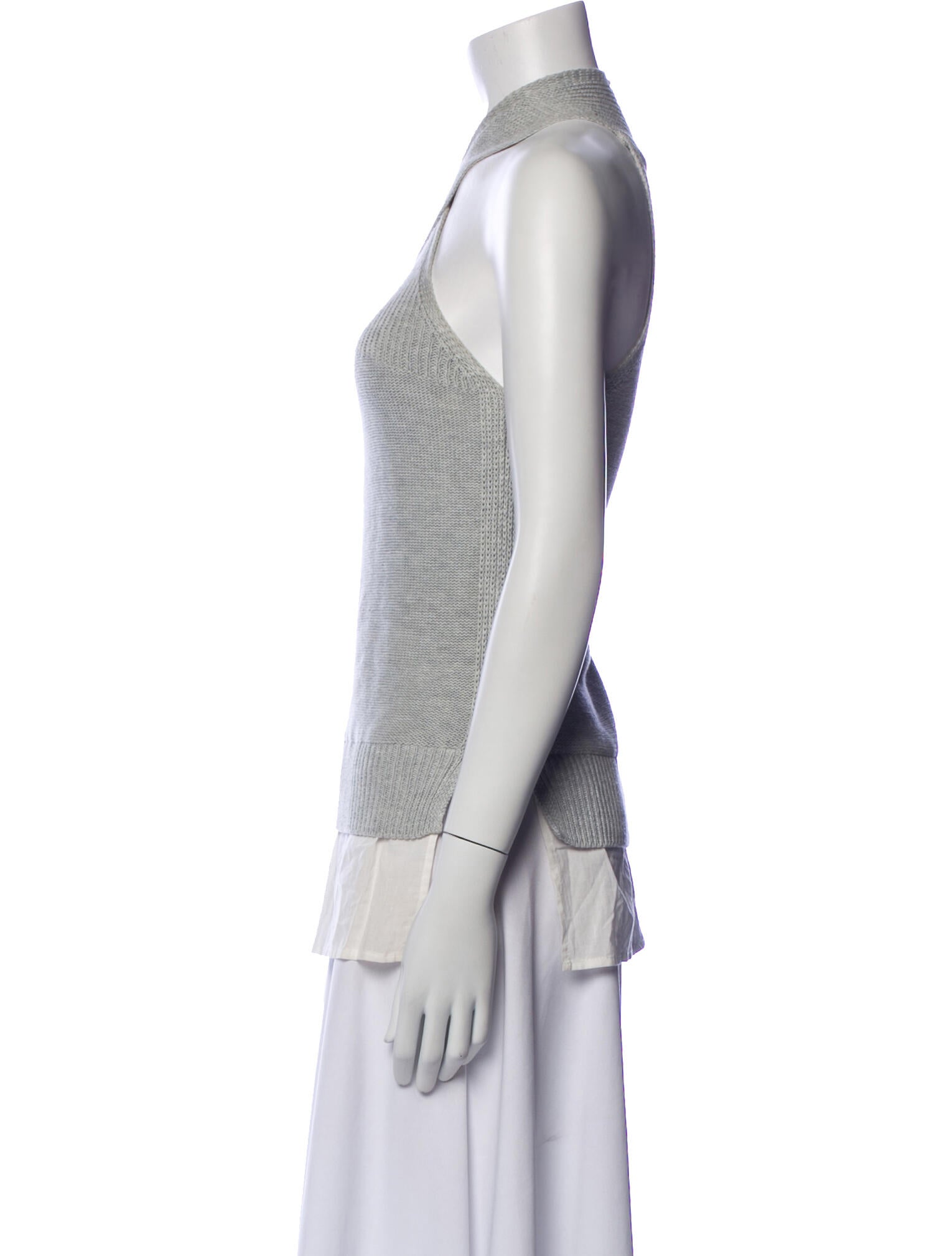 Brochu Walker Colorblock Pattern V-Neck Sweater