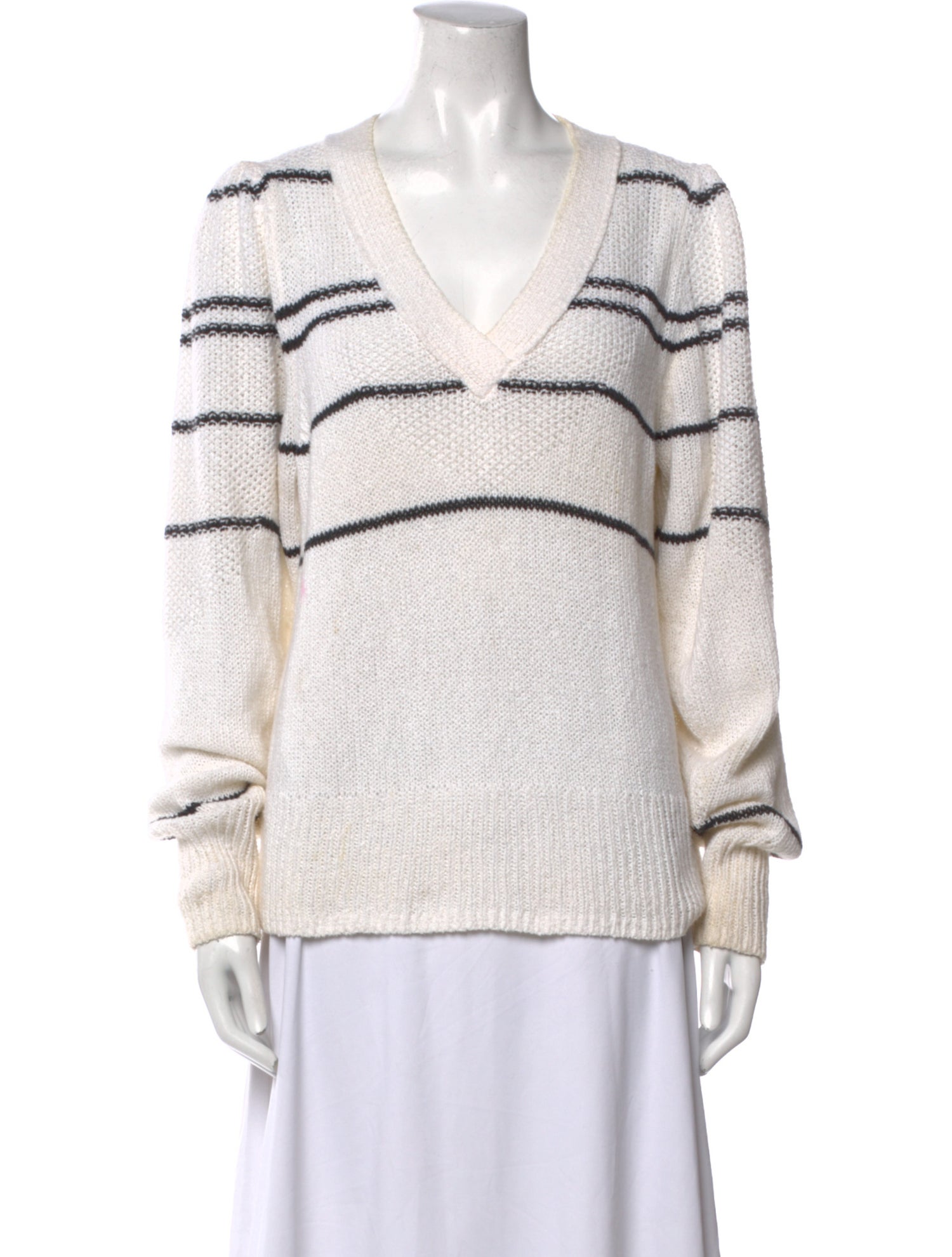 Brochu Walker Striped V-Neck Sweater