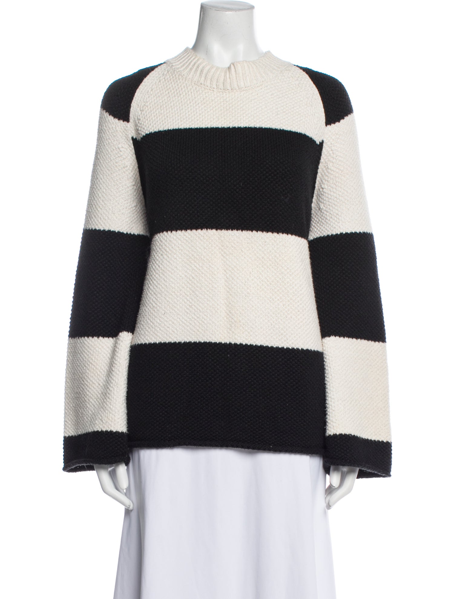Brochu Walker Striped Mock Neck Sweater