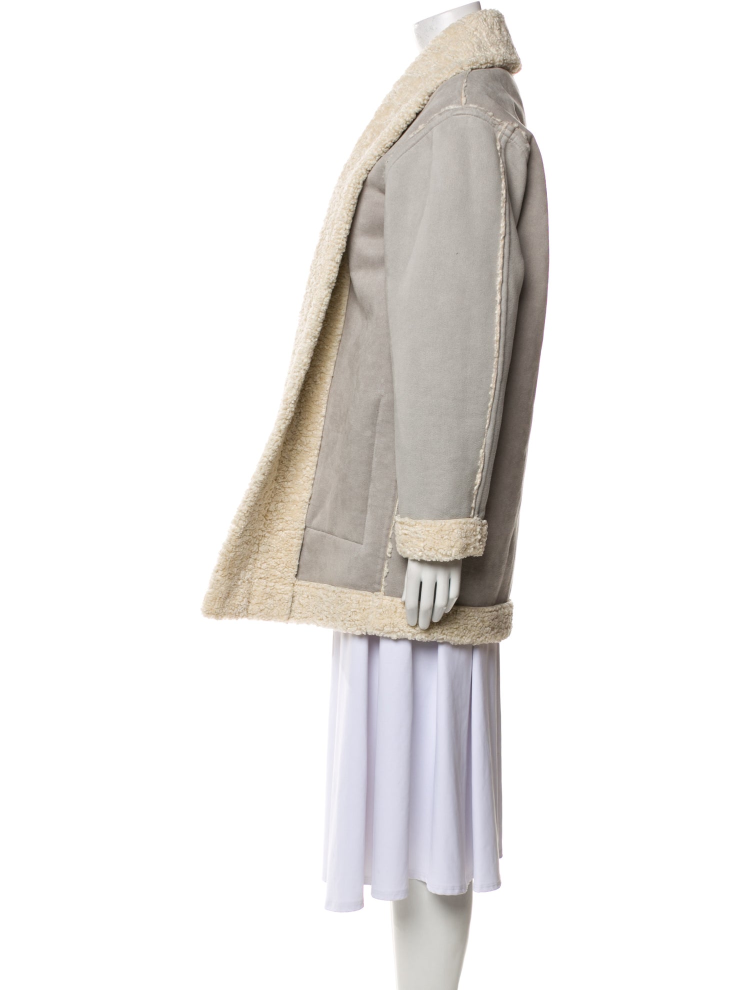 Brochu Walker Faux Leather Faux Fur Coat