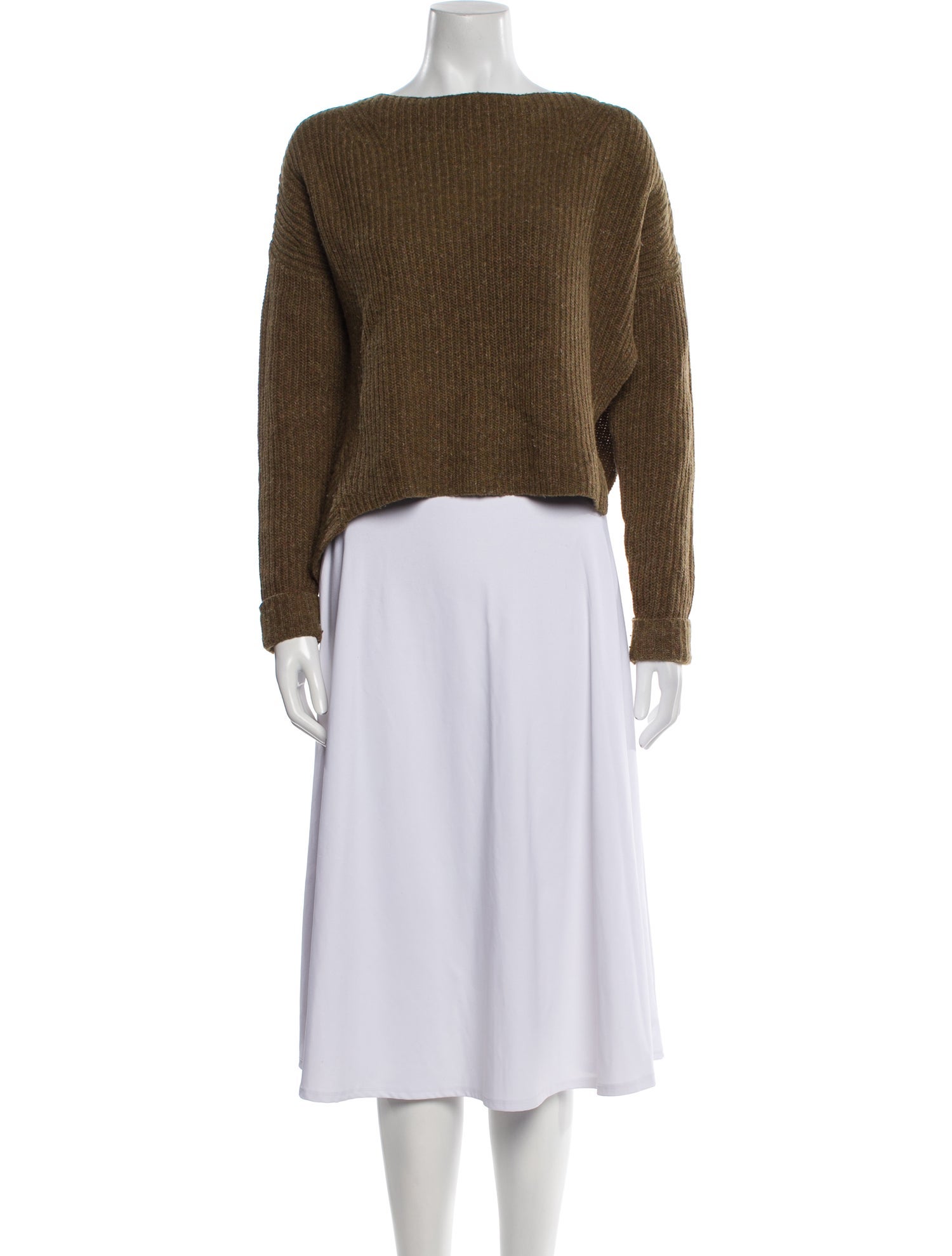 Brochu Walker Wool Bateau Neckline Sweater