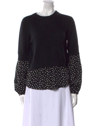 Brochu Walker Cashmere Polka Dot Print Sweater