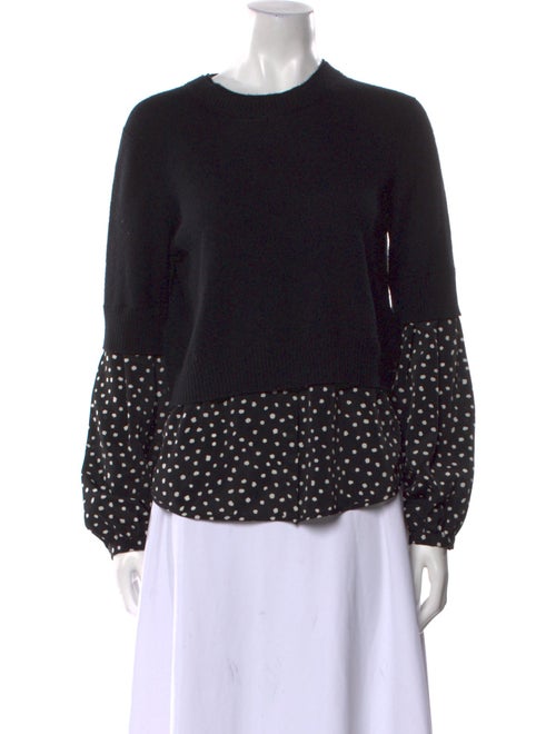 Brochu Walker Cashmere Polka Dot Print Sweater
