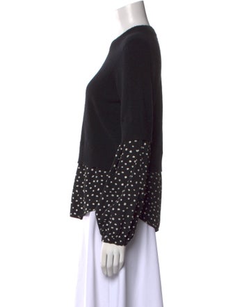 Brochu Walker Cashmere Polka Dot Print Sweater
