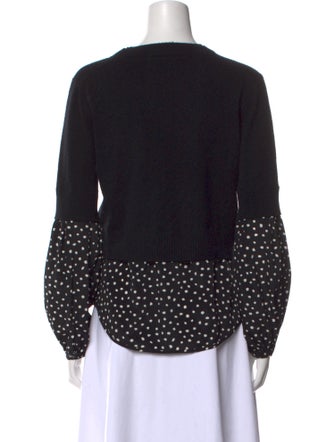 Brochu Walker Cashmere Polka Dot Print Sweater