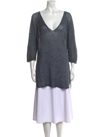 Brochu Walker Linen V-Neck Sweater