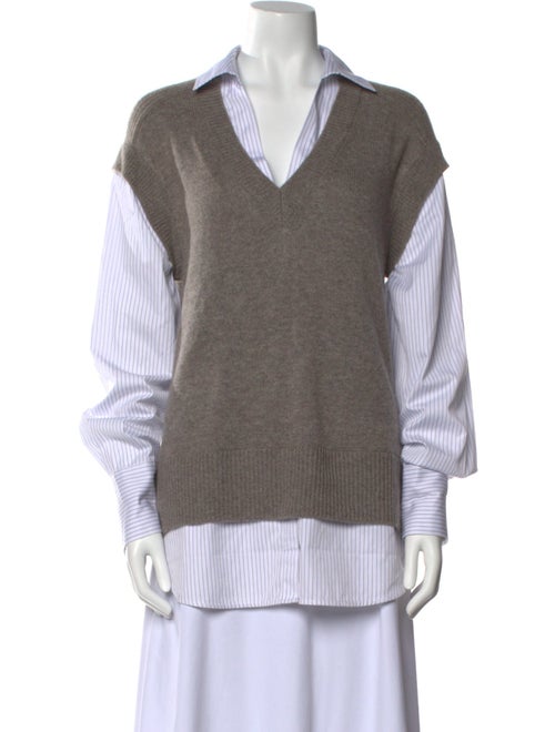 Brochu Walker Wool Colorblock Pattern Sweater