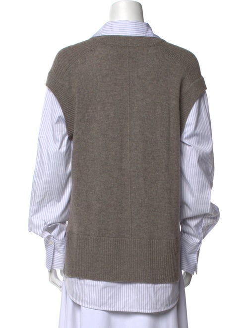 Brochu Walker Wool Colorblock Pattern Sweater