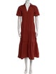Brochu Walker V-Neck Midi Length Dress