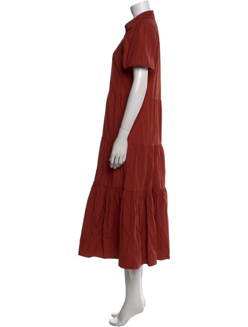 Brochu Walker V-Neck Midi Length Dress