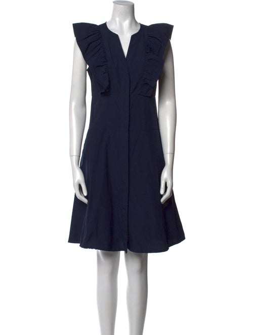 Brochu Walker V-Neck Knee-Length Dress