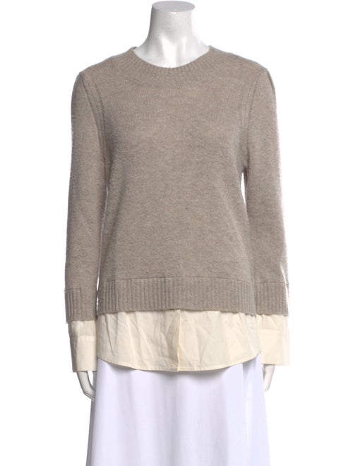 Brochu Walker Wool Colorblock Pattern Sweater