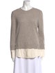 Brochu Walker Wool Colorblock Pattern Sweater