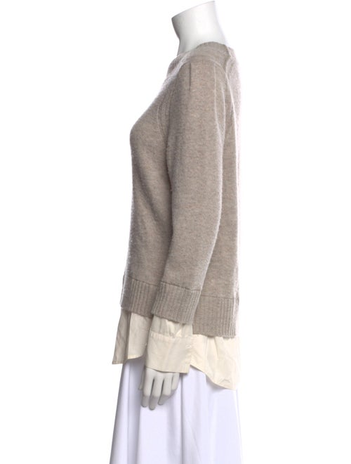 Brochu Walker Wool Colorblock Pattern Sweater