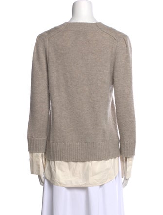 Brochu Walker Wool Colorblock Pattern Sweater