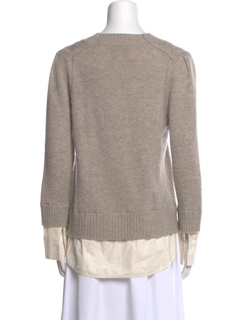 Brochu Walker Wool Colorblock Pattern Sweater