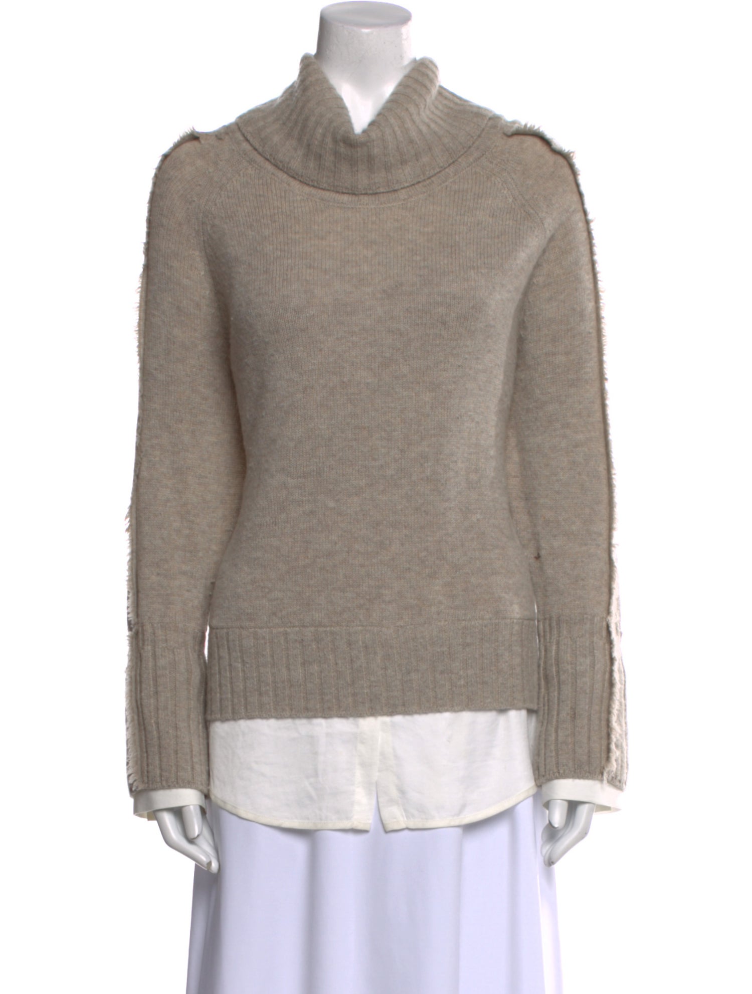 Brochu Walker Wool Colorblock Pattern Sweater