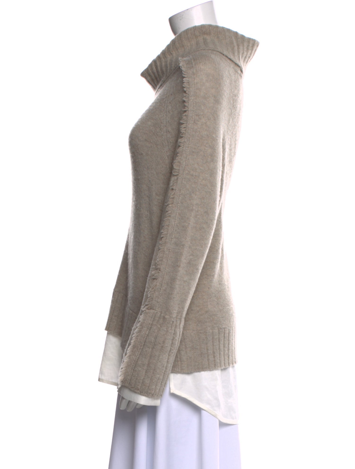 Brochu Walker Wool Colorblock Pattern Sweater