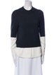 Brochu Walker Wool Colorblock Pattern Sweater