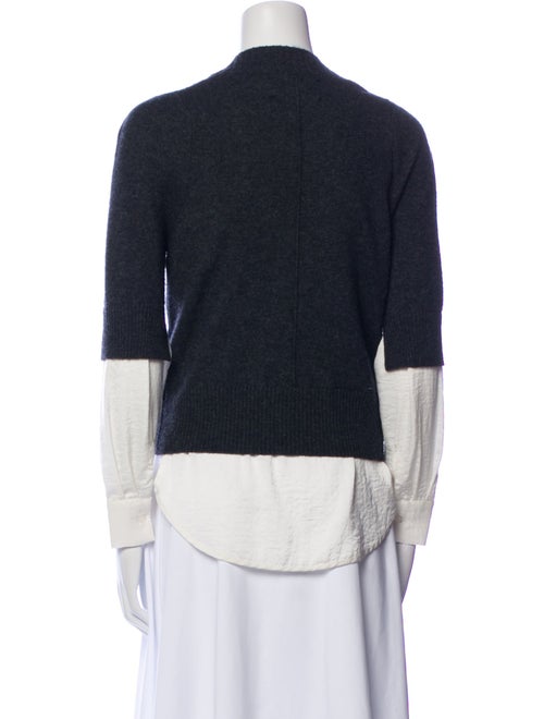 Brochu Walker Wool Colorblock Pattern Sweater