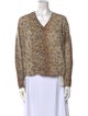Brochu Walker Wool Animal Print Sweater