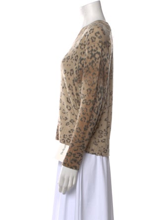 Brochu Walker Wool Animal Print Sweater