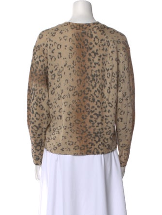 Brochu Walker Wool Animal Print Sweater