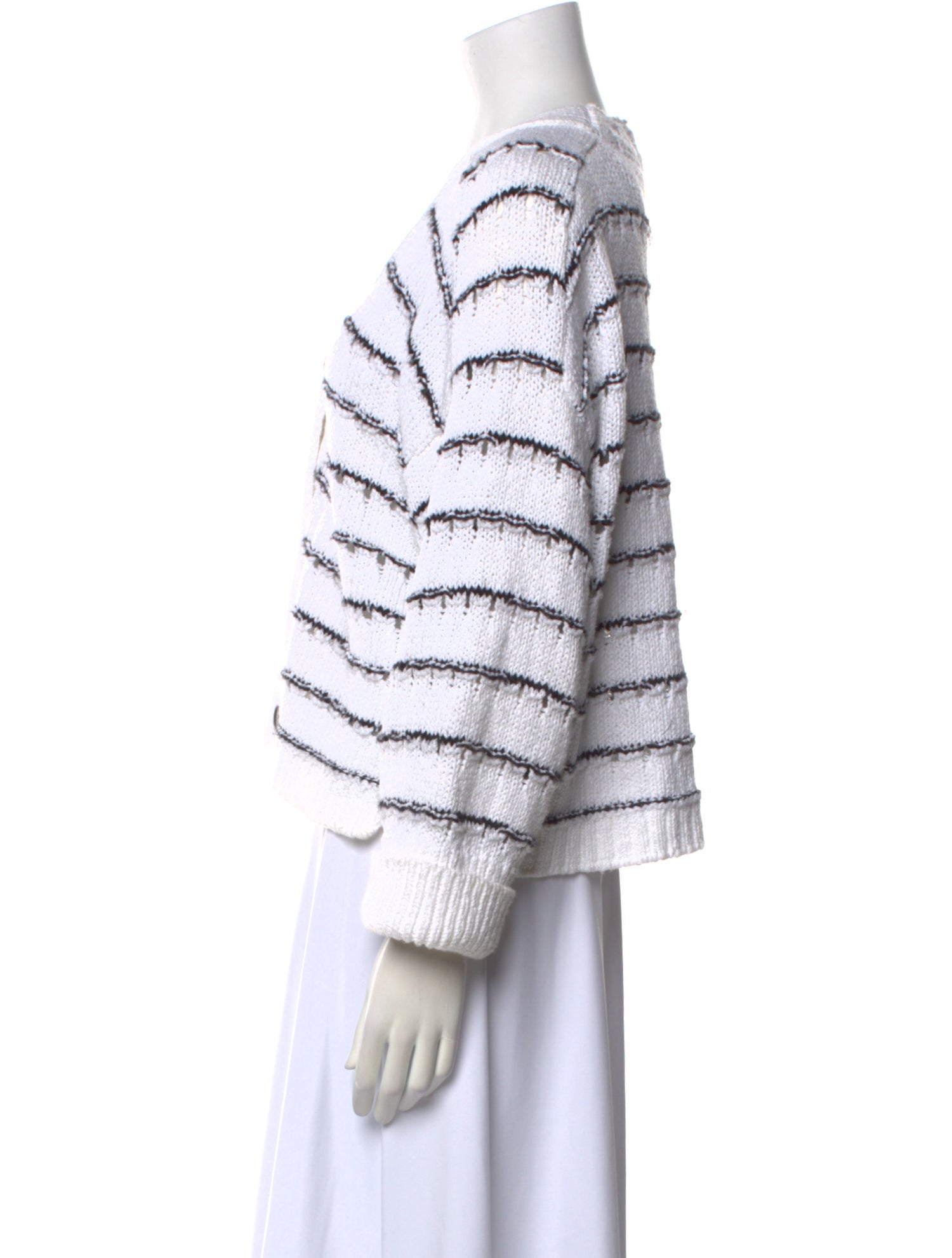 Brochu Walker Striped V-Neck Sweater