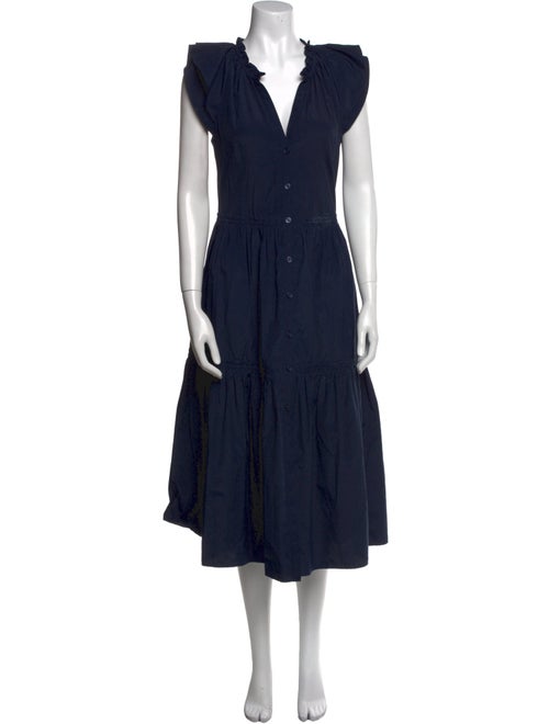 Brochu Walker V-Neck Long Dress