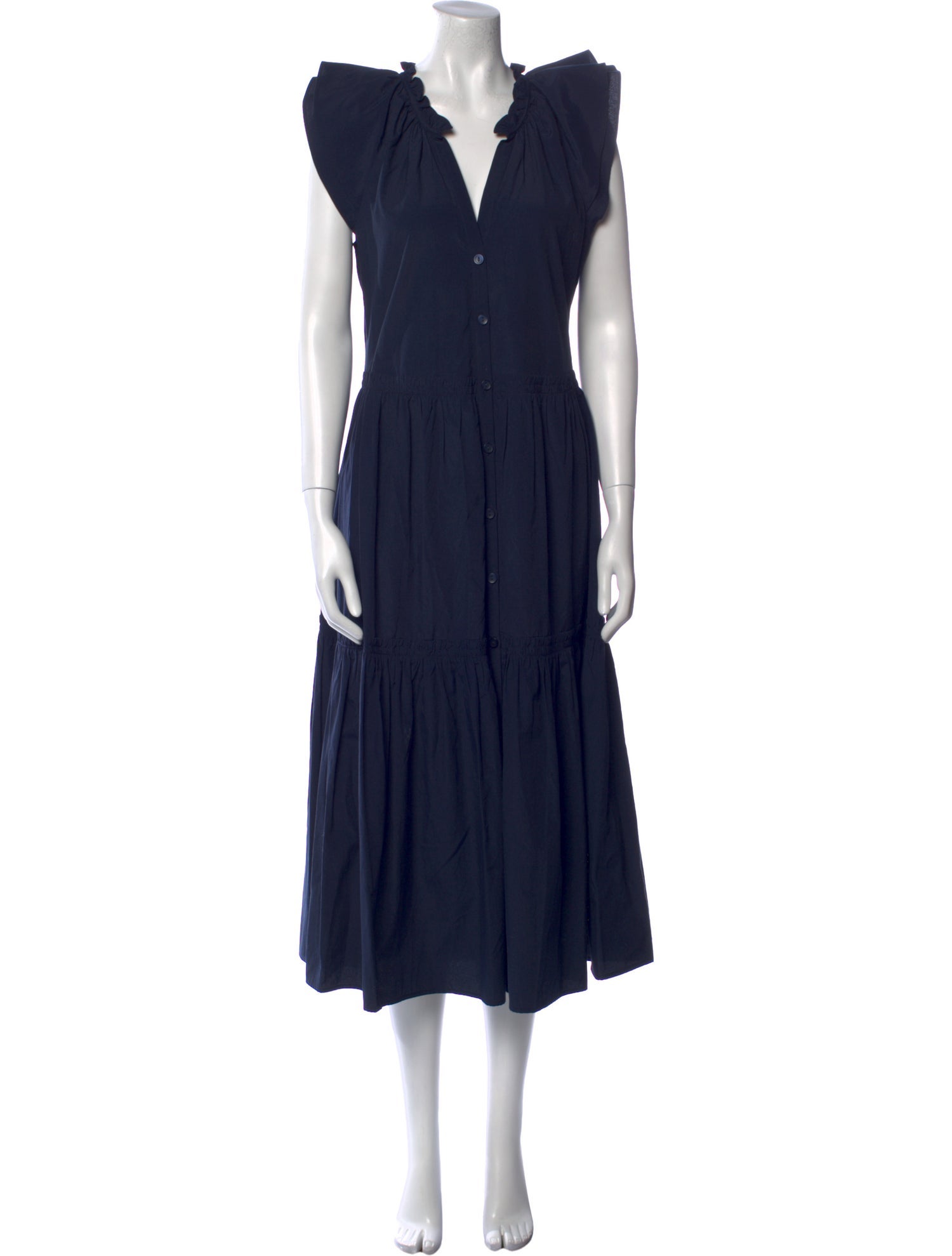 Brochu Walker V-Neck Long Dress