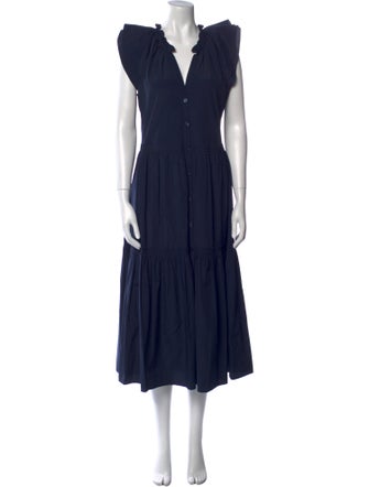 Brochu Walker V-Neck Long Dress