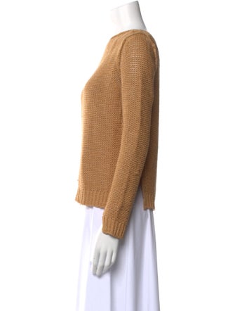 Brochu Walker Linen Bateau Neckline Sweater